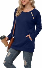 img 3 attached to Stay Stylish In Yincro'S Long Sleeve Tunic Tops: Perfect For Casual Fall Outfits