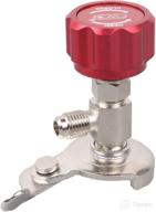 🆒 leak-proof autorocking 1/4 sae r134a a/c refrigerant can tap with freon dispensing valve adapter for optimal air conditioning logo