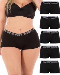 img 3 attached to B2BODY Cotton Boyshort Panties For Women - 5 Pack In Small To Plus Sizes