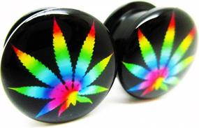 img 4 attached to Tie Dye Leaf Marijuana Plugs Screw