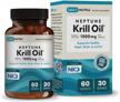 dailynutra neptune krill oil 1000mg high absorption omega-3 epa dha & astaxanthin. pure and sustainable. clinically shown to support healthy heart, brain and joints (30 servings / 60 softgels) logo