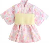 японское платье-кимоно юката из органического хлопка для девочек от 1 до 7 лет - pauboli логотип