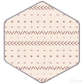 img 4 attached to 🔲 Hexagon Playpen Mat for Regalo Play Yard 6 Panel Playpen and Summer Pop ‘n Play Playard: Non-Slip Baby Playmat for Kids Tent Macrame