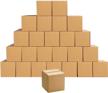 25-pack edenseelake small cardboard shipping boxes, 5 x 5 x 5 inches for efficient shipping logo