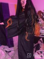 img 1 attached to Nezuko Cosplay Wig For Women - Long Black And Orange Gradient Waves (Black) review by Jeremy Meyer