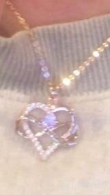 img 5 attached to Ожерелья с подвесками Infinity Love с камнями - идеальный подарок на день рождения для женщин, сестер и девочек от Sovesi