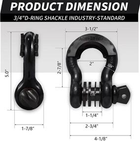 img 2 attached to AUTOBOTS Bow Shackles 3/4&#34 Exterior Accessories