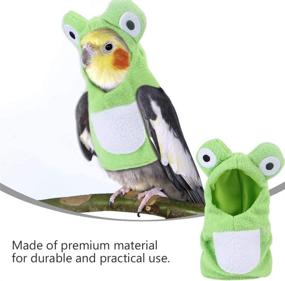 img 3 attached to 🐦 NUOBESTY Bird Diaper Flight Suit Parrot Frog Costume - Pet Clothes for Halloween & Home Party (M Green)