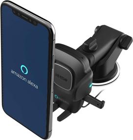 img 4 attached to iOttie Easy One Touch Connect - Gen 1 - Alexa Built-In Car Mount Phone Holder for Android Devices: Effortlessly Connect, Navigate, and Control Hands-Free