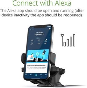 img 2 attached to iOttie Easy One Touch Connect - Gen 1 - Alexa Built-In Car Mount Phone Holder for Android Devices: Effortlessly Connect, Navigate, and Control Hands-Free