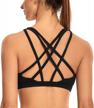 wirefree yoga bralette with v-back design and removable padding for women's workout and gym - inibud sports bra logo