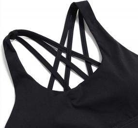 img 1 attached to Wirefree Yoga Bralette With V-Back Design And Removable Padding For Women'S Workout And Gym - INIBUD Sports Bra