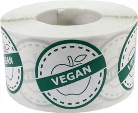 img 2 attached to Vegan Food Rotation Labels 1.25 Inch Round Circle Dots 500 Adhesive Stickers
