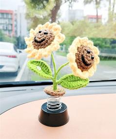 img 4 attached to Sunflower Accessories Dashboard Decorations Decoration