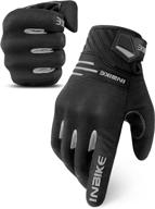 inbike breathable motorcycle gloves: ultimate protection for men's motorbike riding with touchscreen and hard knuckle tpr palm pad logo