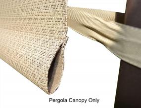 img 1 attached to Upgrade Your Lowe'S Garden Treasures Pergola With ALISUN Replacement Sling Canopy (Beige)