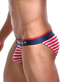img 2 attached to Patriotic Style Meets Comfort: Shop Evankin'S Soft & Sexy American Flag Boxer Briefs For Men