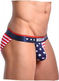 img 3 attached to Patriotic Style Meets Comfort: Shop Evankin'S Soft & Sexy American Flag Boxer Briefs For Men