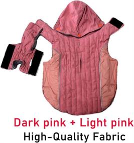 img 2 attached to JoyDaog Fleece Dog Hoodie for Small Medium Dogs - Super Warm Puppy Jacket for Cold Winter - Pink M - Dog Coats