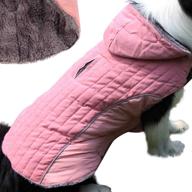 joydaog fleece dog hoodie for small medium dogs - super warm puppy jacket for cold winter - pink m - dog coats логотип