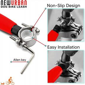 img 3 attached to NEWURBAN Dog Bike Leash: Easy Installation, Hand Free Exercising, Training & Jogging - Safe With Pets!