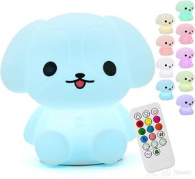 img 4 attached to 🐶 Puppy Dog Night Light for Kids Bedroom - Cute Animal LED Nursery Nightlights for Girls, Boys & Toddlers - Battery Operated Soft Touch Lamp - Kawaii Decor - Perfect Gift for Kids & Women