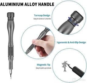 img 2 attached to 🧰 Desili Mini Screwdriver Set with Case: Precision Professional Electronic Magnetic Repair Tool Kit - 70 pcs for Computer, PC, Laptop, Tablet, Phone, Game, Glasses