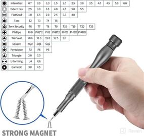 img 3 attached to 🧰 Desili Mini Screwdriver Set with Case: Precision Professional Electronic Magnetic Repair Tool Kit - 70 pcs for Computer, PC, Laptop, Tablet, Phone, Game, Glasses