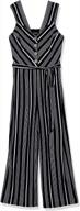 women's strappy off shoulder cropped jumpsuit by a. byer logo