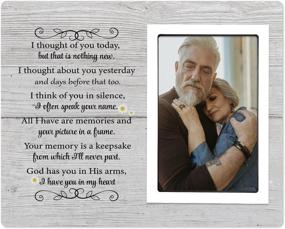 img 4 attached to 🖼️ Sympathy Gift: Memorial Picture Frame for Loss of Loved One - Fits 6x4 In Photo