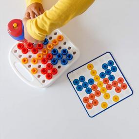 img 1 attached to Get Creative With Educational Insights Design & Drill Patterns & Shapes Drill Toy - Perfect For Preschool Learning At Home & Classroom