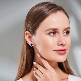img 2 attached to Sparkle And Shine With YOQUCOL'S 8MM Clip On Stud Earrings - Non-Pierced, Round And Brilliantly Zirconia Crystal Studded For Women And Girls