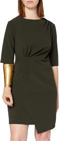 img 4 attached to Discover Stylish Women's Drape Black Schwarz Dresses at Find Womens Clothing