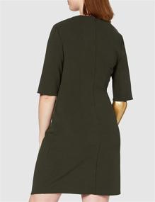 img 1 attached to Discover Stylish Women's Drape Black Schwarz Dresses at Find Womens Clothing