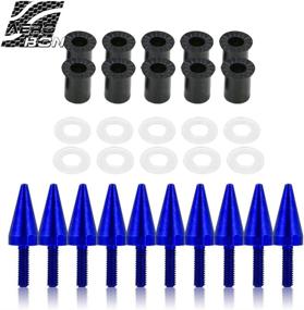 img 2 attached to 10 Pieces Aluminum Spike Motorcycle Windscreen Bolts/Windshield Screws (Blue)