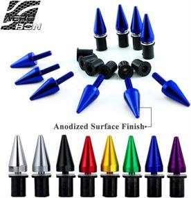 img 3 attached to 10 Pieces Aluminum Spike Motorcycle Windscreen Bolts/Windshield Screws (Blue)