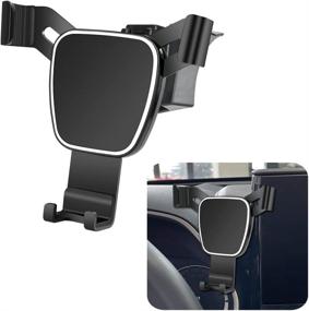 img 4 attached to 📱 LUNQIN Car Phone Holder - 2020-2022 Toyota Highlander Interior Accessories, Navigation Bracket for Mobile Cell Phone Mounting & Interior Decoration
