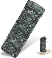 ultralight backpacking sleeping pad - insulated air mat for camping, hiking, and travel - compact & inflatable air mattress pad with camo design - ideal for scouts and outdoor enthusiasts логотип
