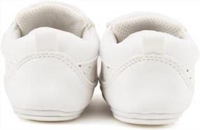 img 2 attached to Comfortable And Stylish Delebao Baby Shoes For Pre-Walkers - White, 6-12 Months
