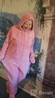 img 1 attached to Cozy Comfort: PajamaGram Women'S Onesie Footie Pajamas With Hood And Zip Front review by Amanda Collins