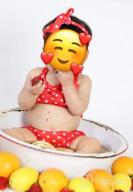 img 1 attached to Adorable Polka Dot Baby Girl Bikini Swimsuit Set W/ Headband - Toddler Halter Swimwear review by Jessie Vrbensky