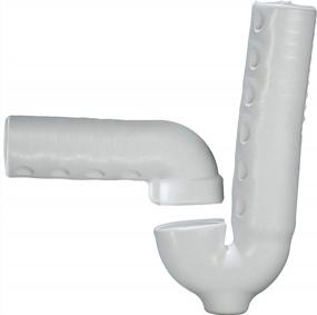 img 3 attached to Undersink Piping Cover: Truebro 82192 Lav Guard 2 100 Series Molded Vinyl Tubular P-Trap With Angle Valve And Supply Cover (101 E-Z) In China White