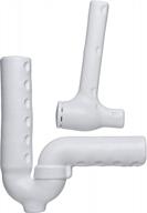 undersink piping cover: truebro 82192 lav guard 2 100 series molded vinyl tubular p-trap with angle valve and supply cover (101 e-z) in china white logo