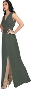 img 1 attached to KOH Bridesmaid Wedding Cocktail Sleeveless Women's Clothing ~ Dresses