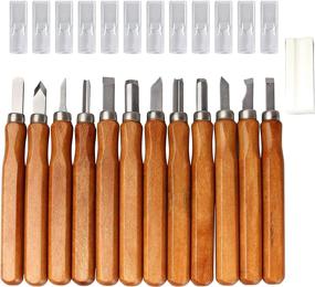 img 3 attached to 13-Piece Woodcarving Tool Set - Ideal For Expert And Beginner Carpenters, DIY Sculpture, And Hand Carving Projects By KOTTO