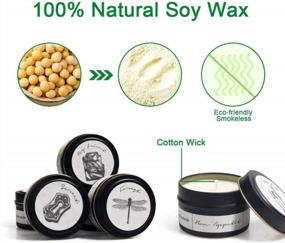img 2 attached to 6 Pack Aromatherapy Scented Candles For Home, Men'S Candle Gift Set With 6 Different Scents, 150H Long Lasting Soy Wax Stress Relief & Relaxation