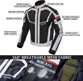 img 2 attached to Motorcycle Motorbike Protective Breathable Armoured Motorcycle & Powersports best for Protective Gear