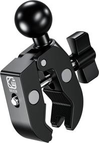 img 4 attached to 📱 BRCOVAN Aluminum Alloy 1-Inch Ball Handlebar Clamp Mount Base for Rails 0.5 to 2 Inches in Diameter, Compatible with RAM Mounts B Size 1-Inch Ball Double Socket Arm and Bike Motorcycle Phone Mount Holder