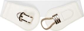 img 2 attached to BlackButterfly Elastic Vintage Cinch Buckle Women's Accessories : Belts