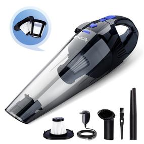 img 4 attached to 🔵 VL706 VacLife Handheld Vacuum Cleaner - Cyclone Cordless Vacuum for Car & Home, Blue